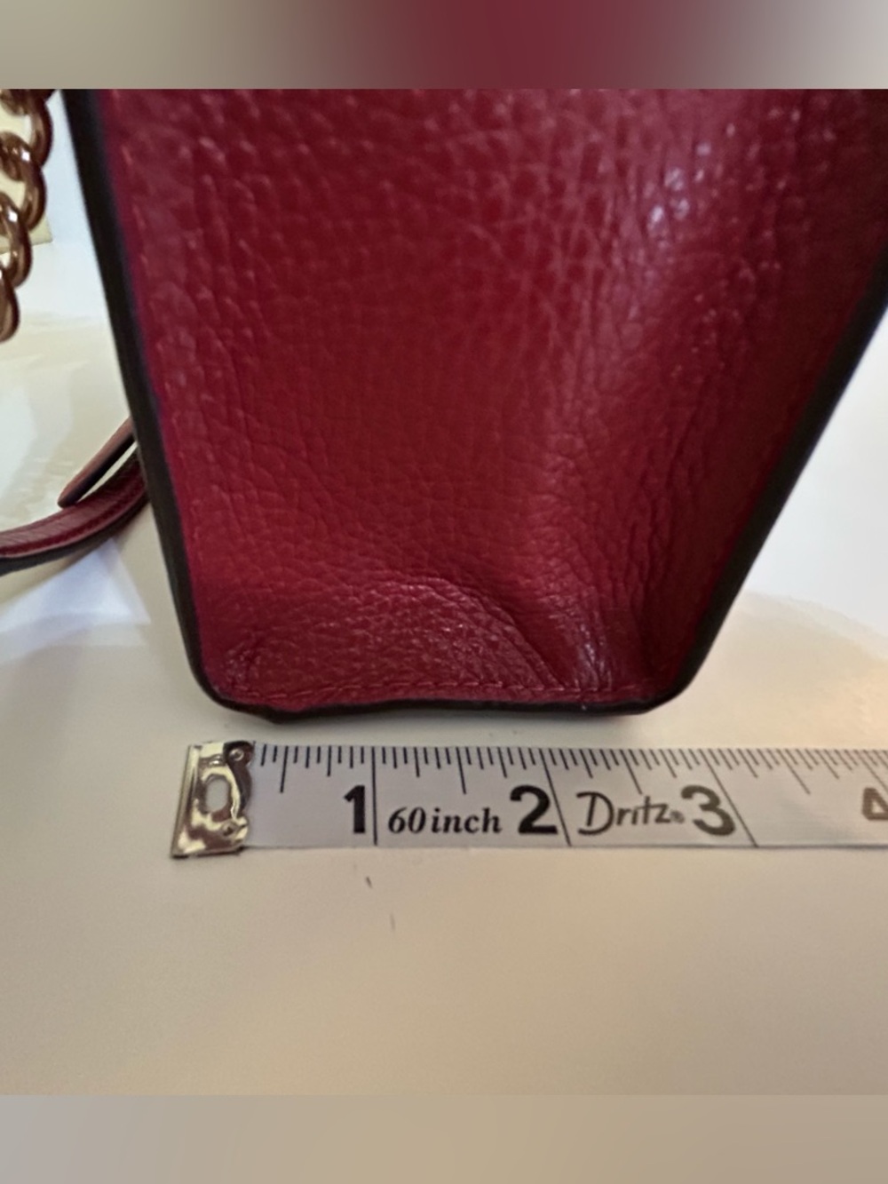 COACH Mini Pepper Red Leather  Crossbody Satchel Handbag - Picture 13 of 13